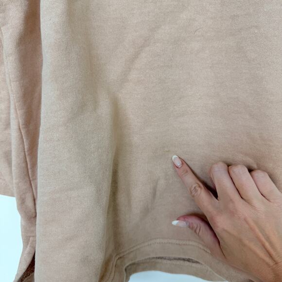 Sloppy Joe Collar Sweatshirt Tan - Picture 4 of 7